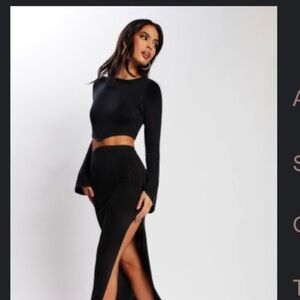 Elegant Black Maxi Skirt